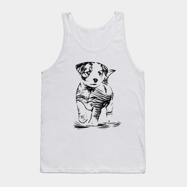 A Puppy Tank Top by valsymot